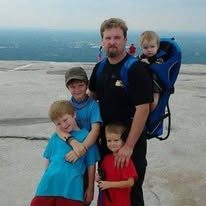 Shane with his sons at Stone Mountain